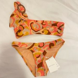 Zimmermann Mae buckle shoulder bikini